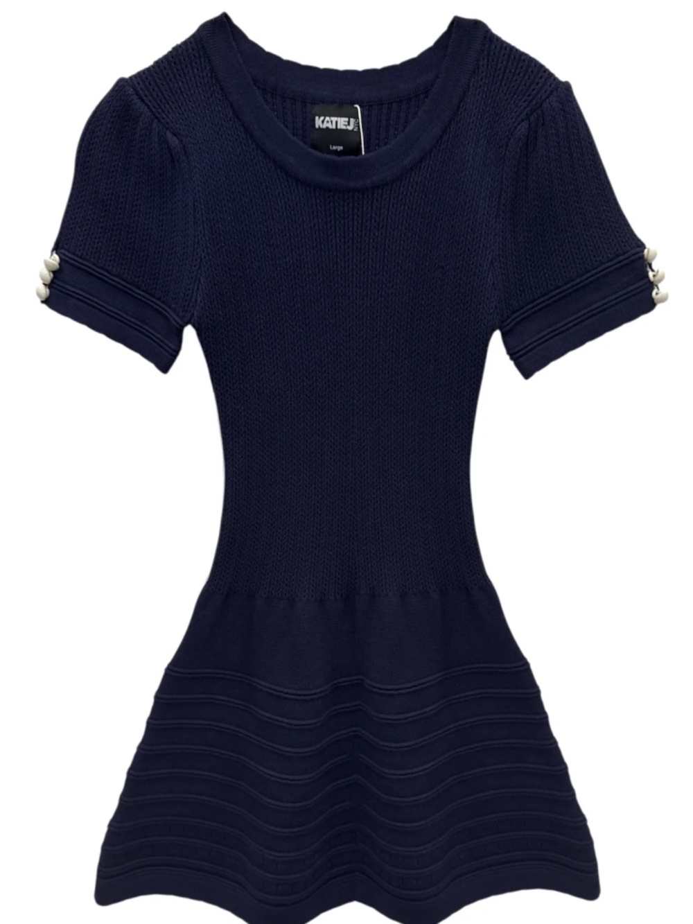 NWT Katie J NYC Abigail Navy Knit Dress